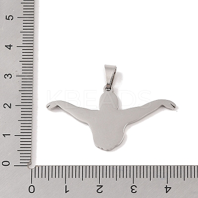 Non-Tarnish 201 Stainless Steel Pendants STAS-A094-05C-P-1