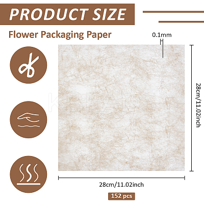 144 Sheets Flower Packaging Paper DIY-BC0016-57B-1