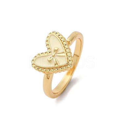 304 Stainless Steel Enamel Adjustable Finger Rings for Women LS-RJEW-B131-02A-1