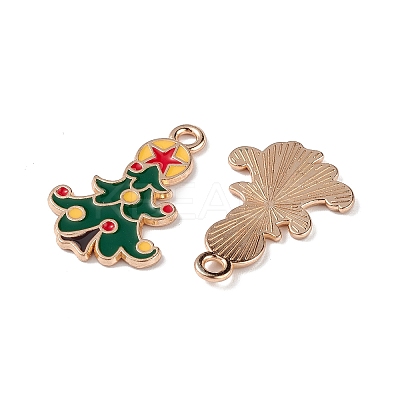 Christmas Alloy Enamel Pendants ENAM-M056-03KCG-1