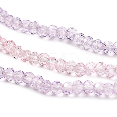 Transparent Painted Glass Beads Strands X1-DGLA-A034-T2mm-A05-1