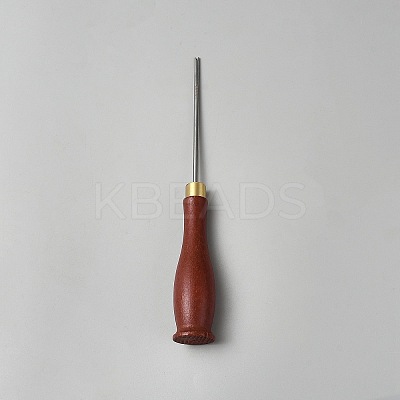 Wooden Awl Pricker Sewing Tool TOOL-WH0059-071B-1