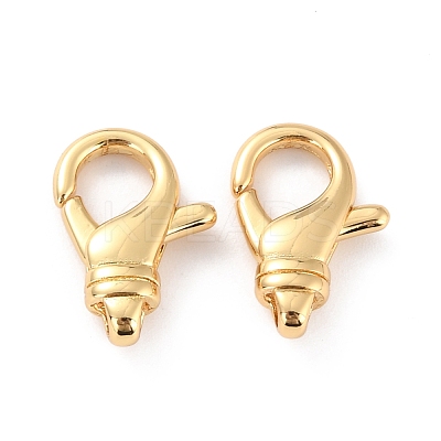 Brass Lobster Claw Clasps KK-D065-03G-1