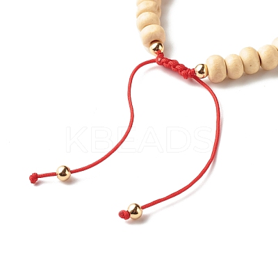 Evil Eye Star Heart Braided Bead Bracelet for Kid BJEW-JB06777-1