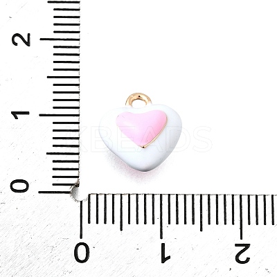 Zinc Alloy Enamel Charms FIND-U029-01G-07-1