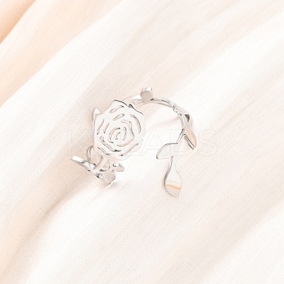 304 Stainless Steel Cuff Rings RJEW-D337-03P-1