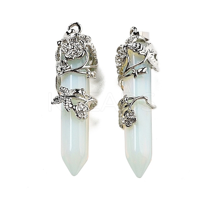 Synthetic Opalite Big Pointed Pendants G-A172-16K-1