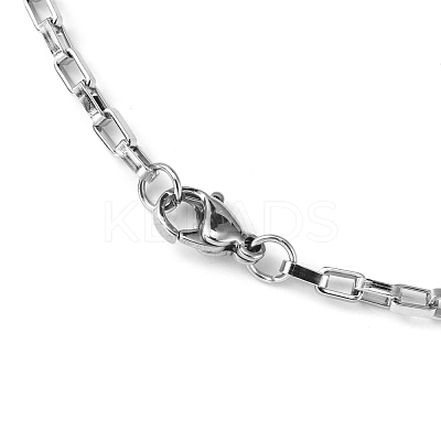 Tarnish Resistant Box Chain Necklace for Men NJEW-F027-17-2.5mm-1