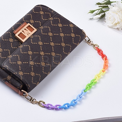 Acrylic Chain Purse Bag Handle X-AJEW-BA00007-1
