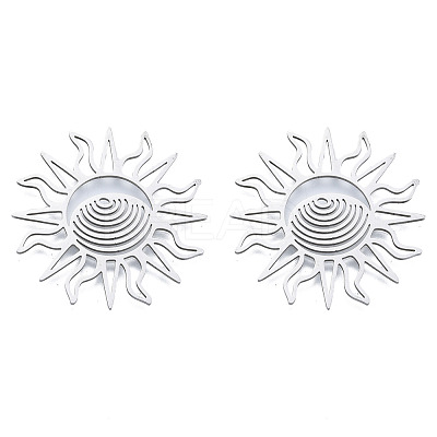 Non-Tarnish 201 Stainless Steel Filigree Joiners LS-STAS-N090-LA950-1-1
