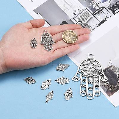 Tibetan Style Alloy Pendants TIBEP-MSMC021-03AS-1