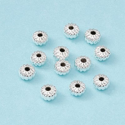 Rack Plating Brass Beads KK-G455-05C-S-1