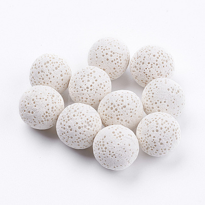 Unwaxed Natural Lava Rock Beads G-I190-16mm-B-1