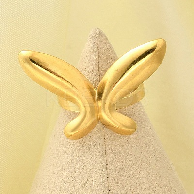 304 Stainless Steel Open Cuff for Women LS-RJEW-B109-02G-04-1