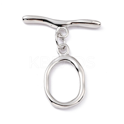 Rack Plating Brass Toggle Clasps X-KK-B036-06P-1