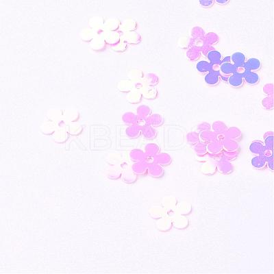 Ornament Accessories Disc Plastic Paillette Beads PVC-R016-0470-1