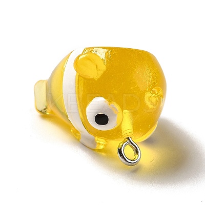 Marine Series Transparent Resin Pendants RESI-E031-02P-13-1