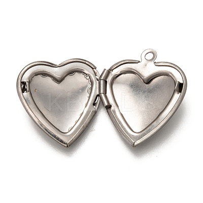 Non-Tarnish 316 Stainless Steel Locket Pendants X-STAS-O135-06P-1