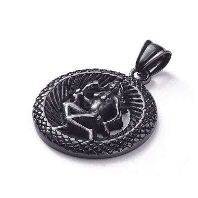 304 Stainless Steel Big Pendants STAS-L240-002A-1