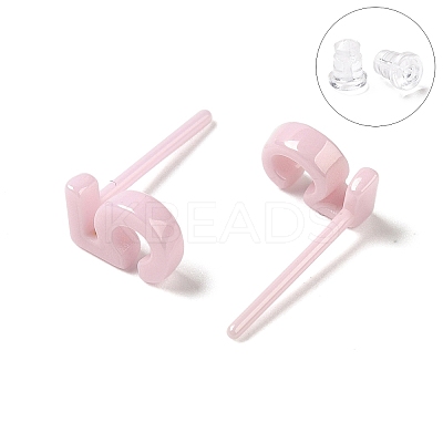 Hypoallergenic Bioceramics Zirconia Ceramic Stud Earrings EJEW-C065-03F-1