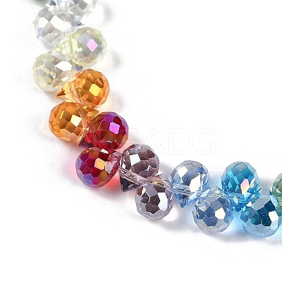 Electroplate Glass Beads Strands EGLA-B009-01A-1