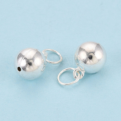 925 Sterling Silver Round Ball Charms STER-T008-24S-1