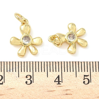 Brass Micro Pave Cubic Zirconia Pendants KK-Z120-56B-G-1