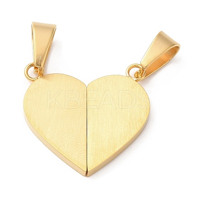PVD Vacuum Plating 304 Stainless Steel Split Pendants STAS-E195-04G-1