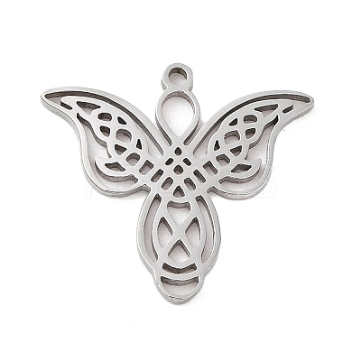 Non-Tarnish 5Pcs 201 Stainless Steel Pendants STAS-B064-16P-1
