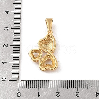 PVD Vacuum Plating 304 Stainless Steel Pendants STAS-R232-14F-G-1