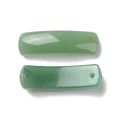 Natural Green Aventurine Connector Charms G-D460-02C-1