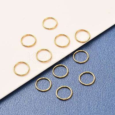 Brass Open Jump Rings KK-F824-108E-G-1