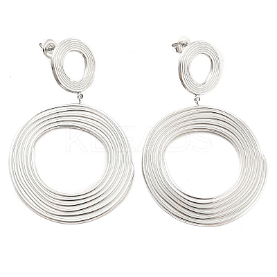 Non-Tarnish 304 Stainless Steel Stud Earrings EJEW-C067-22P-1
