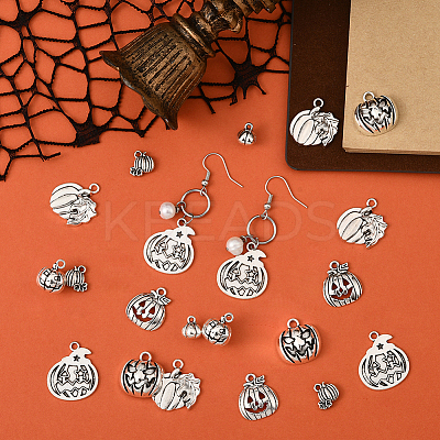 70Pcs 7 Style Tibetan Style Alloy Pendants FIND-SC0019-39-1