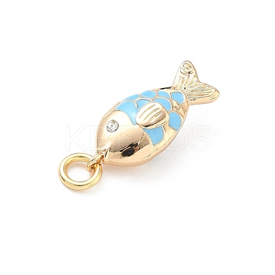 304 Stainless Steel Enamel Pendants LS-STAS-A131-06G-1