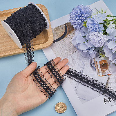 1 Roll Knitted Fish Line Nylon Elastic Lace Trim OCOR-GF0003-72B-1