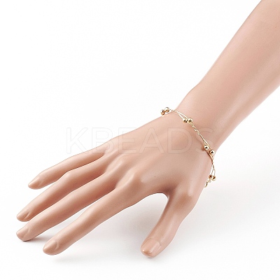 Brass Bangles BJEW-JB05851-01-1