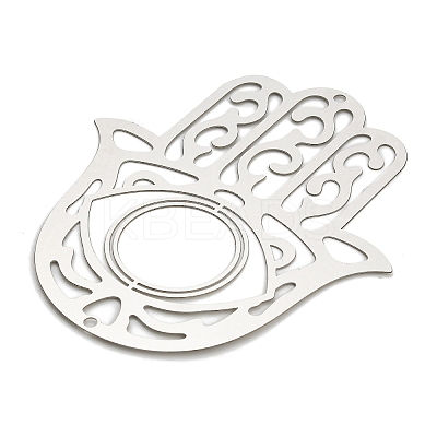 201 Stainless Steel Laser Cut Connector Charms STAS-Z116-07P-1
