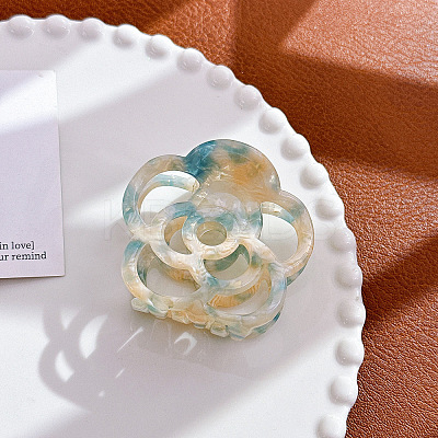 Hollow Flower Shape Cellulose Acetate Claw Hair Clips PW-WG90317-05-1