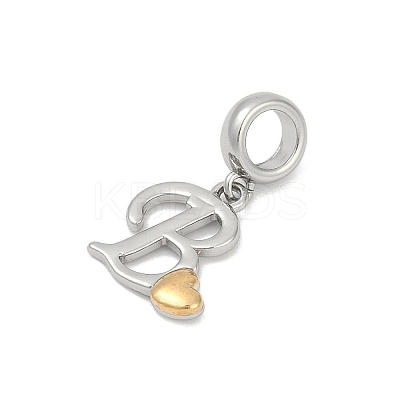 Brass European Dangle Charms LS-KK-Z097-01B-GP-1
