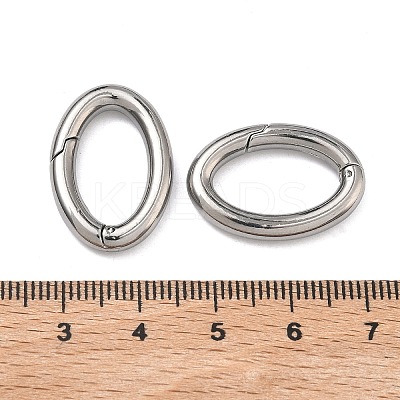 304 Stainless Steel Spring Gate Rings STAS-A138-07C-P-1