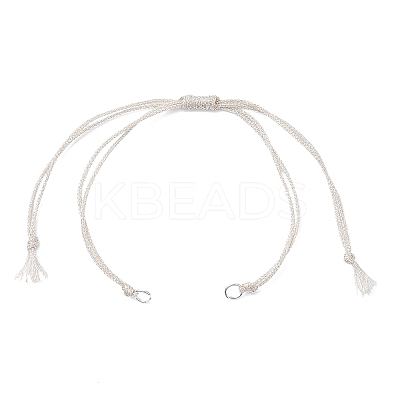 Polyester Cord Braided Bracelet Making AJEW-JB01377-01-1