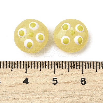Transparent Glass Enamel Beads LAMP-S079-01D-1