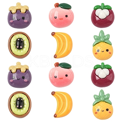 20Pcs Opaque Cartoon Resin Cabochons CRES-YW0001-37-1