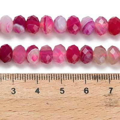 Natural Banded Agate Beads Strands G-Z111-A01-05-1