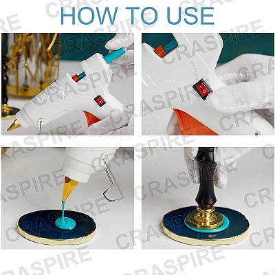 30Pcs 6 Colors DIY Glue Gun Sealing Wax Sticks DIY-CP0005-56-1