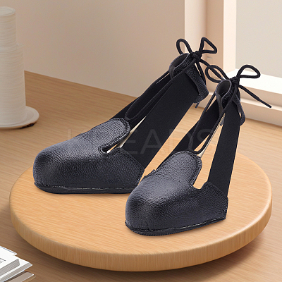 Cowhide Leather Shoes Cover AJEW-WH20121-07-1