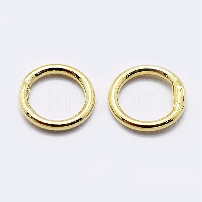 925 Sterling Silver Soldered Closed Jump Rings STER-F036-03G-0.7x5-1