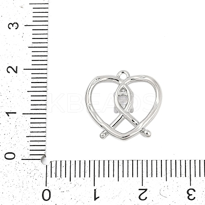 Brass Micro Pave Cubic Zirconia Pendants ZIRC-P122-01D-P01-1