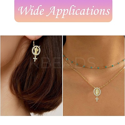 6Pcs 3 Styles Brass Micro Pave Cubic Zirconia Pendants KK-CJ0002-98-1